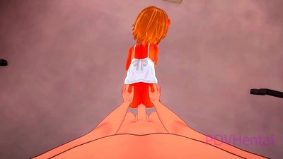 Fille de monstre de flamme élémentaire